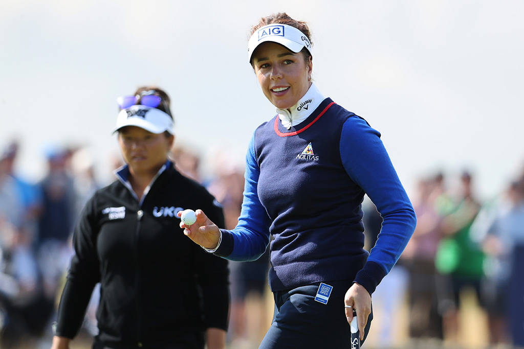 Georgia Hall on day two at Carnoustie